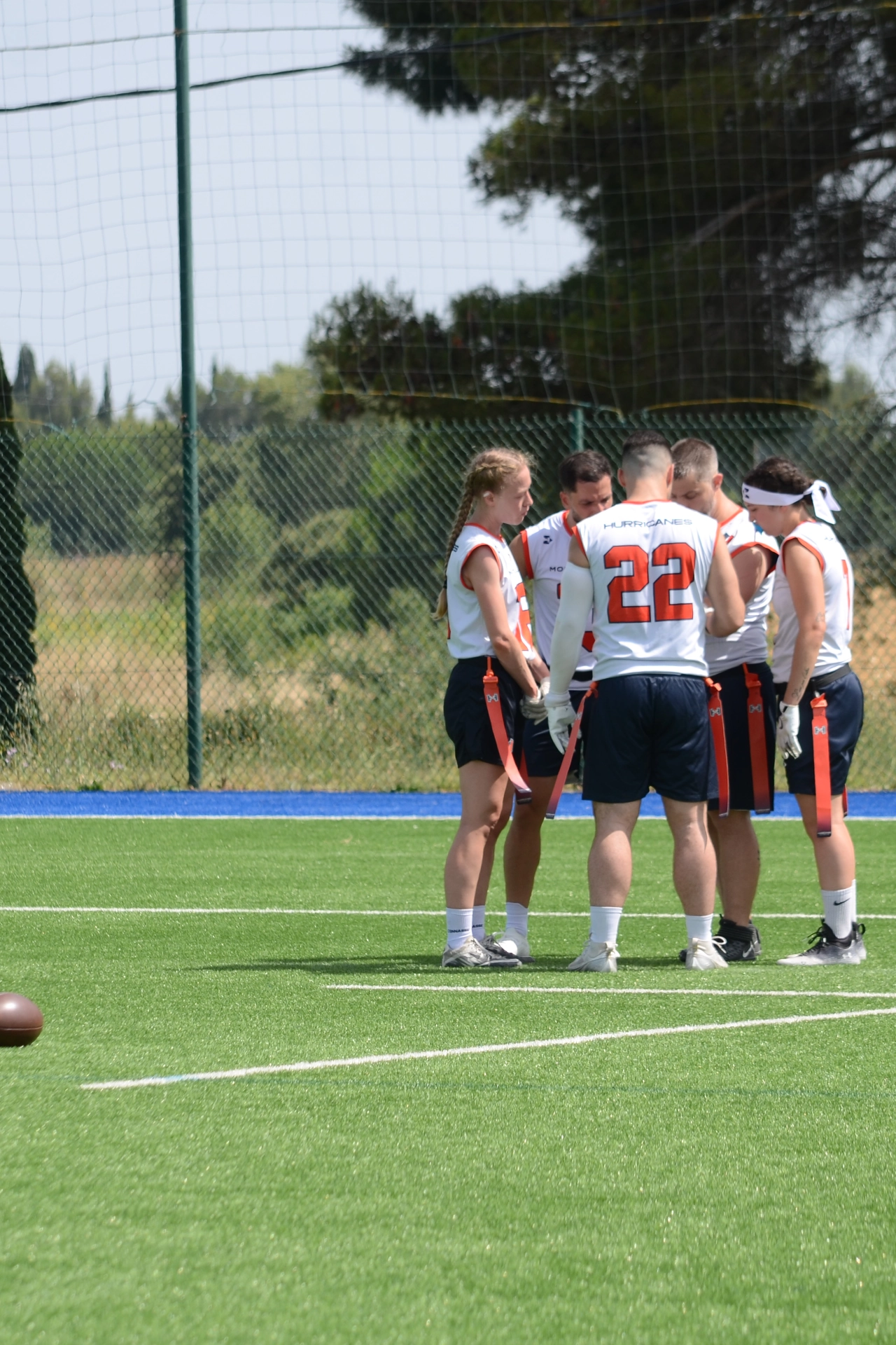 regle du huddle flag football